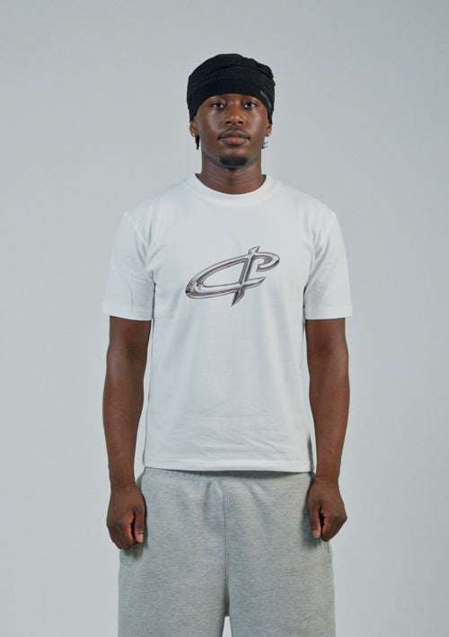 SILVER CLOUD WHITE TEE